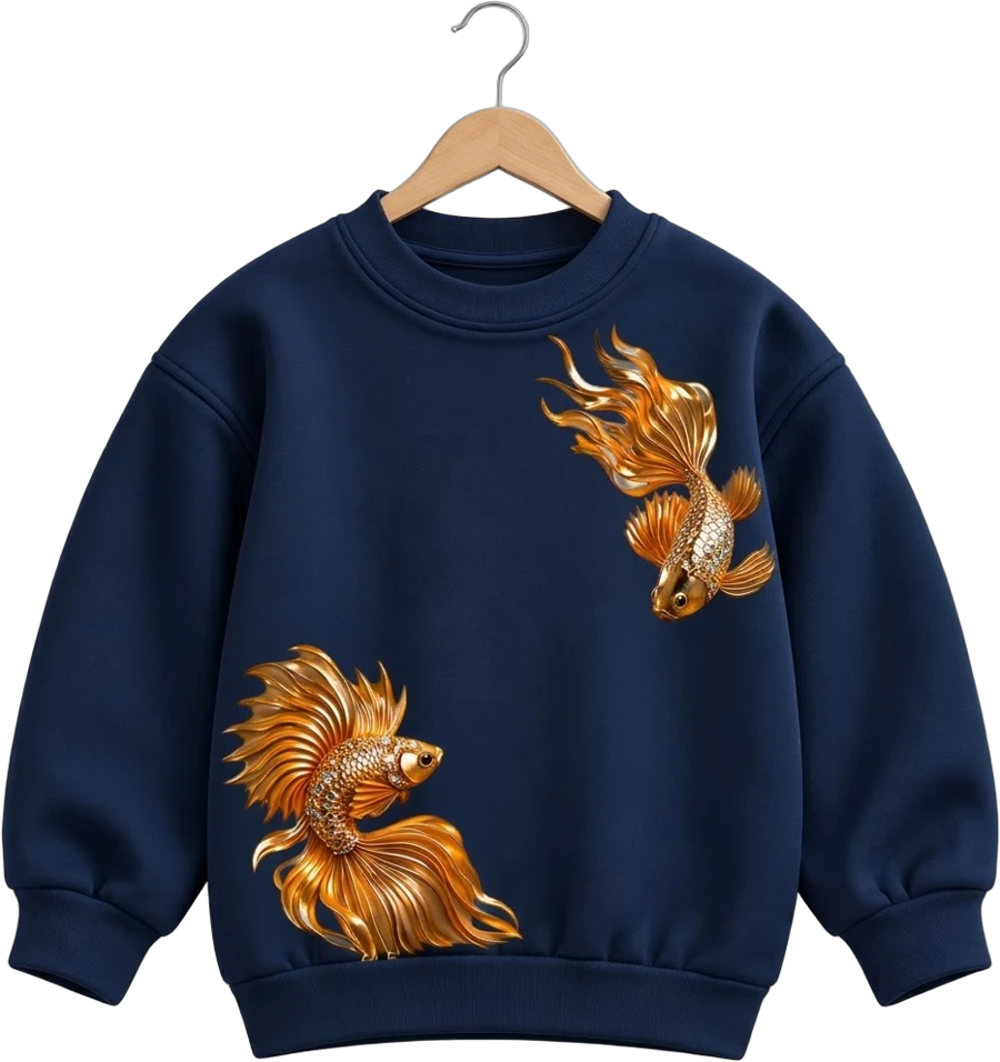 Altın Japon Balığı Sweatshirt
